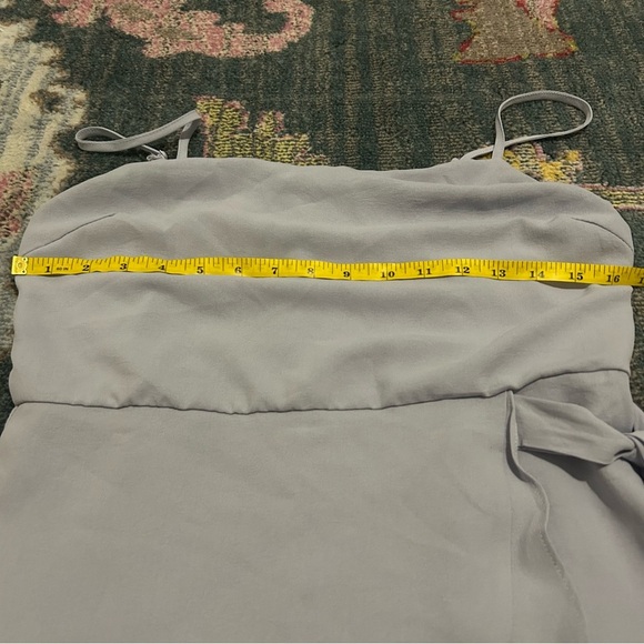 Fika the brand wrap dress with tie- size L light purple/gray - Picture 6 of 10
